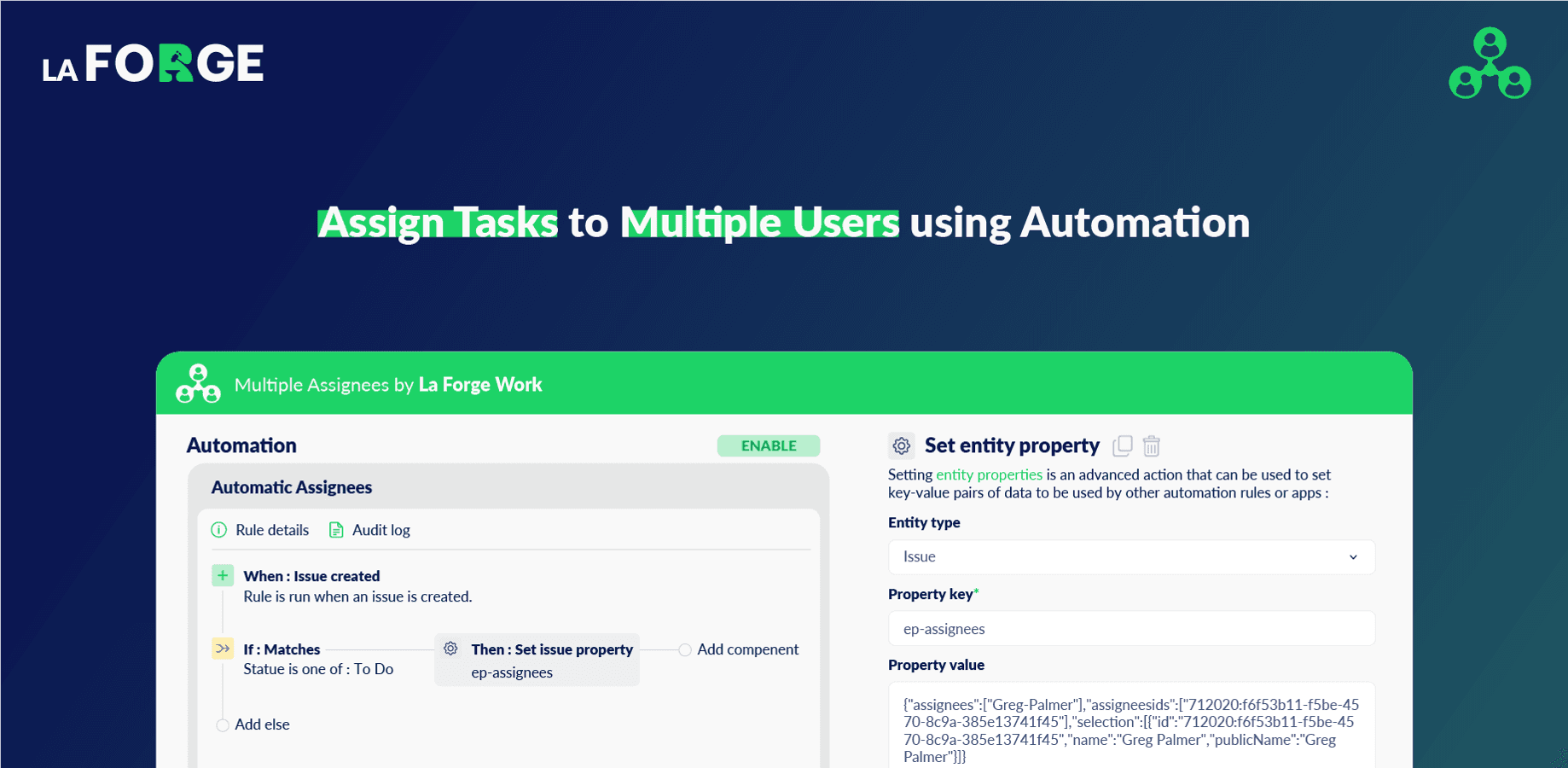 Manage task assignments in complex workflows via Jira Automation